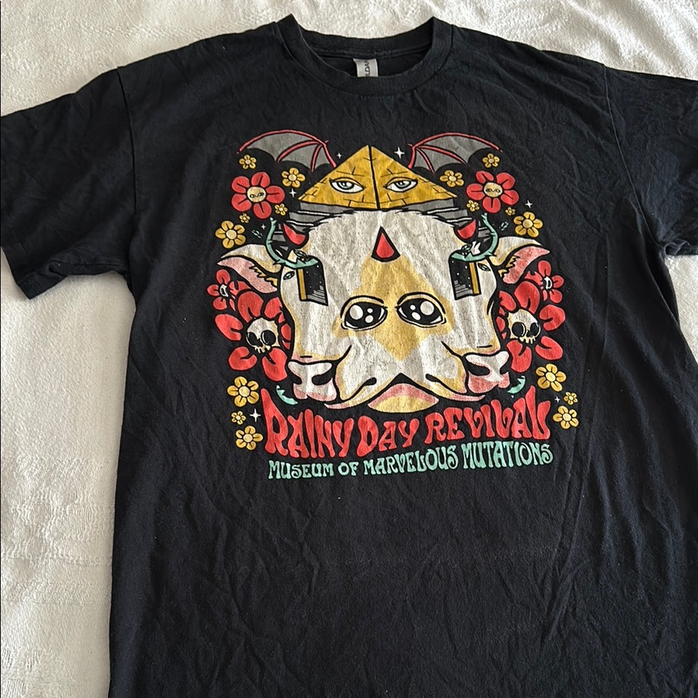 Rainy Day Revival Black Graphic T-Shirt